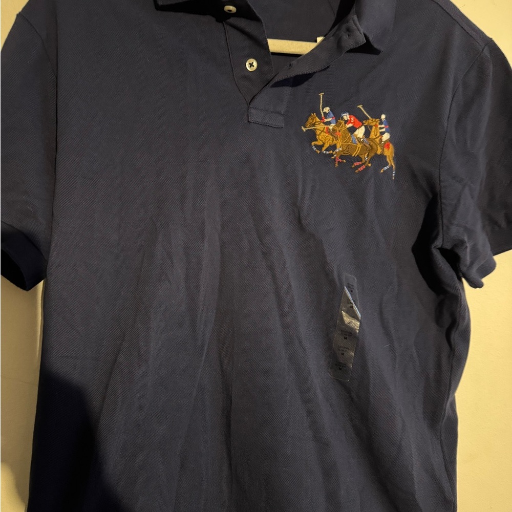 Polo by Ralph Lauren Dark Blue Polo with Embroidered Polo Player